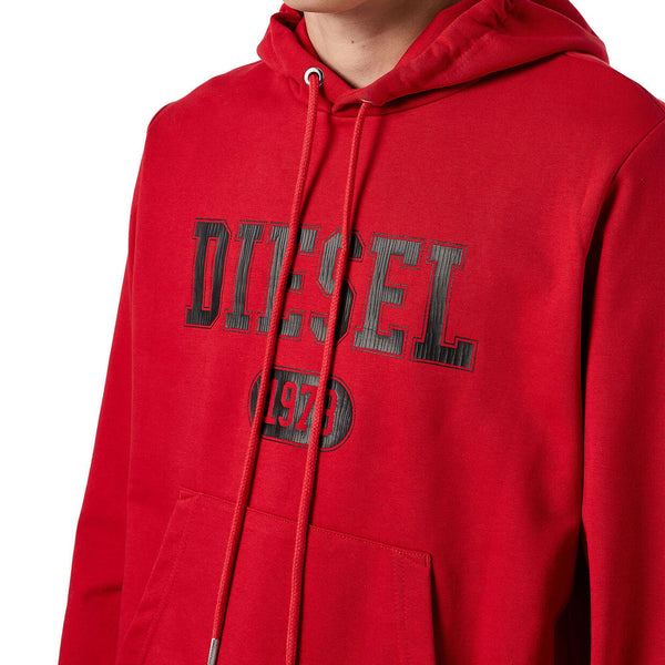 Red and black diesel hoodie Clearance