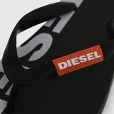 Diesel SA Briian Flip Flops Sandals  -  Black - so-ldn