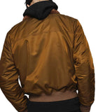 Diesel W-Slotkin-A Jacket Flight Bomber Jacket - Green / Brown