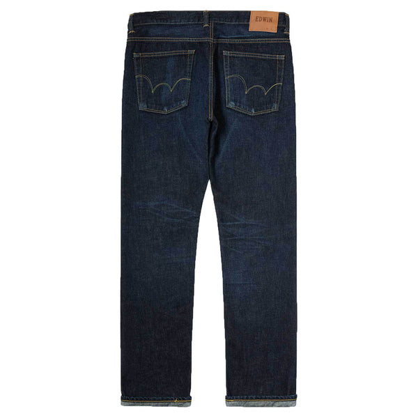 Edwin Classic Regular Tapered Jeans - Nihon Menpu Rainbow Selvage Japan Denim - Dark Used - so-ldn