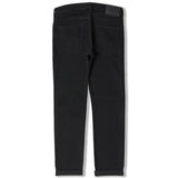 Edwin ED-80 Slim Tapered Jeans - CS White Listed Black Selvage Stretch Denim - Rinsed - so-ldn