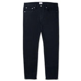 Edwin ED-80 Slim Tapered Jeans - CS White Listed Black Selvage Stretch Denim - Rinsed - so-ldn