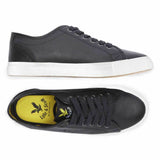 Lyle and Scott Teviot Leather Trainers - Black - so-ldn