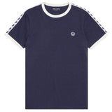 Fred Perry Taped Ringer T-Shirt -  Carbon Blue
