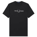 Fred Perry Embroidered Graphic T-Shirt - Black M7514