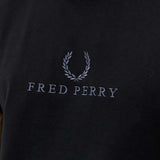 Fred Perry Embroidered Graphic T-Shirt - Black M7514