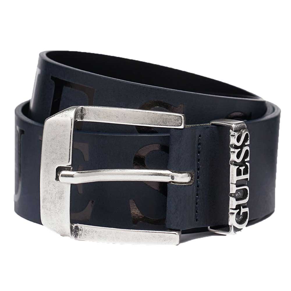 GUESS Logo Leather Belt - Navy M0GZ56L0NN0