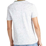 GUESS Striped Alden T-Shirt - White / Green - so-ldn