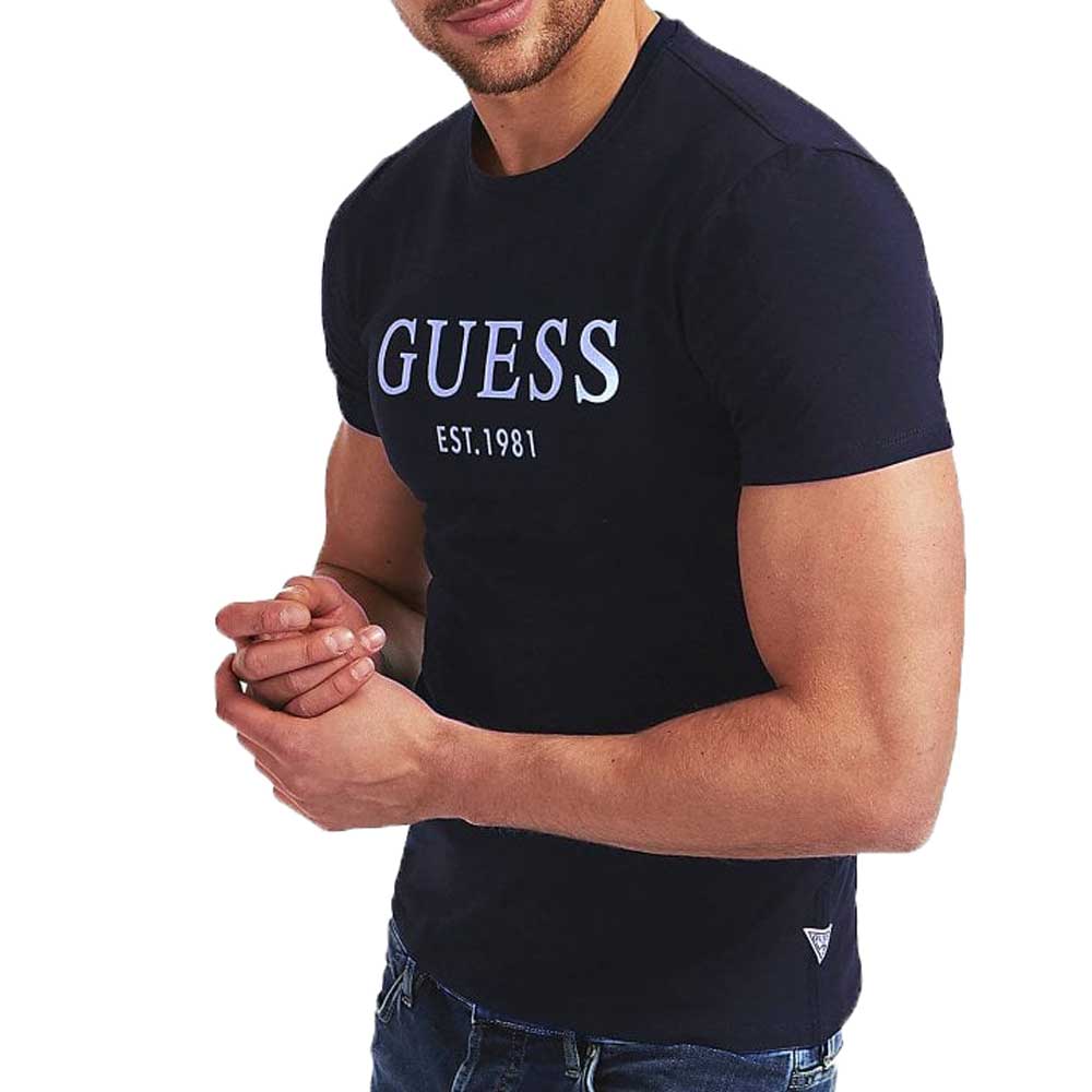 Guess CN Logo T-Shirt - Navy M0GI93J1300