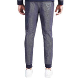 Guess Mens Fleece Sweatpant Joggers - Blue - so-ldn