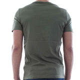 Guess Small Logo Crew Neck T Shirt - Olive Green - so-ldn