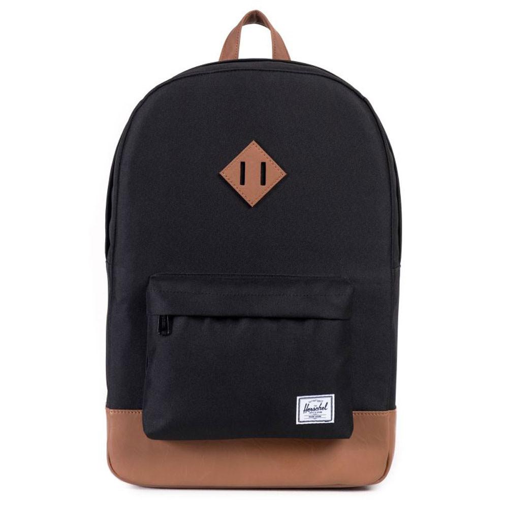 Herschel Supply Co Heritage Backpack - Black / Tan - so-ldn