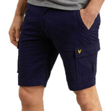 Lyle And Scott Cotton Cargo Shorts - Navy SH807V - so-ldn