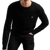 Lyle And Scott Cotton Merino Crew Neck Jumper - Dark Navy