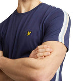 Lyle And Scott Men's Side Stripe T-Shirt - Navy TS1018V - so-ldn