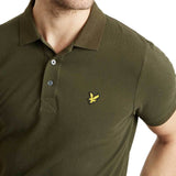Lyle And Scott Plain Polo Shirt - Dark Sage Green - so-ldn