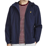 Lyle And Scott Zip Through Hooded Jacket - Navy JK464V - so-ldn