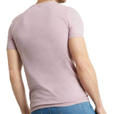 Lyle And Scott casuals Fabric Mix T-Shirt - Light Mauve TS1014V - so-ldn
