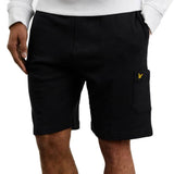 Lyle & Scott Men's Casuals Pocket Sweat Shorts - Black ML1018V - so-ldn