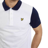 Lyle & Scott Mens Ringer Sleeve Polo Shirt - White SP1005V - so-ldn