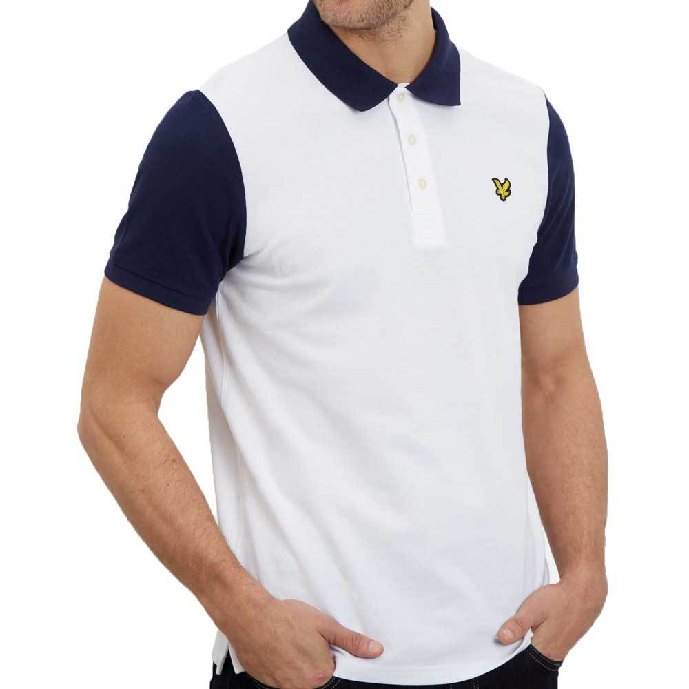 Lyle & Scott Mens Ringer Sleeve Polo Shirt - White SP1005V - so-ldn