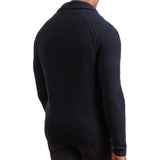 Lyle and Scott Shawl Neck Cardigan - Black - so-ldn