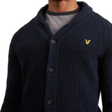 Lyle and Scott Shawl Neck Cardigan - Black - so-ldn