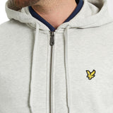 Lyle & Scott Zip-Through Hoodie - Light-Grey Marl - so-ldn