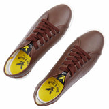 Lyle and Scott Teviot Leather Trainers - Brown - so-ldn