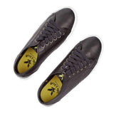 Lyle and Scott Teviot Leather Trainers - Black - so-ldn