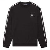 Fred Perry Taped Shoulder Sweatshirt- Black J7501