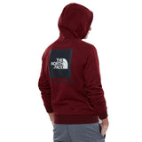 North Face Raglan Red Box Mens Pullover Hoody - Cardinal Red - so-ldn