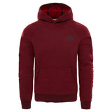 North Face Raglan Red Box Mens Pullover Hoody - Cardinal Red - so-ldn