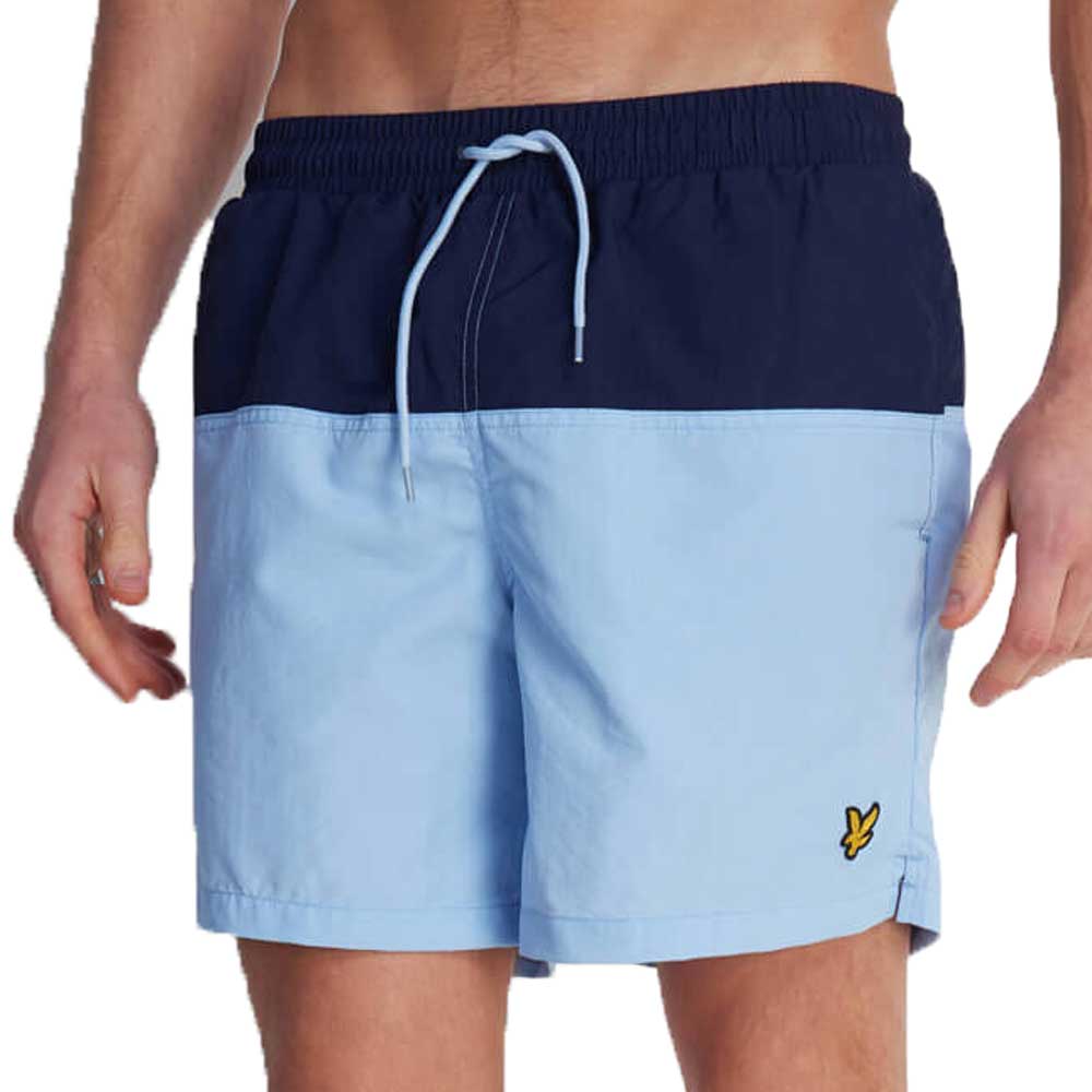 Lyle & Scott Half Split Swim Short - Navy / Pool Blue SH1201V