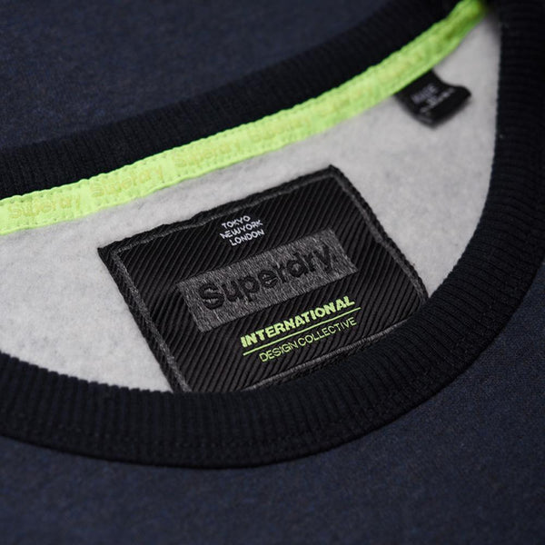 Superdry vintage logo panel crew shop