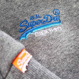 Superdry Orange Label Cali Zip Up Hoodie - Ash Grindle Grey - so-ldn