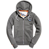 Superdry Orange Label Cali Zip Up Hoodie - Ash Grindle Grey - so-ldn