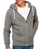 Superdry Orange Label Cali Zip Up Hoodie - Ash Grindle Grey - so-ldn