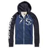 Superdry Sporting Raglan Zip Hoodie - Maritime Grit Blue M20016HP - so-ldn