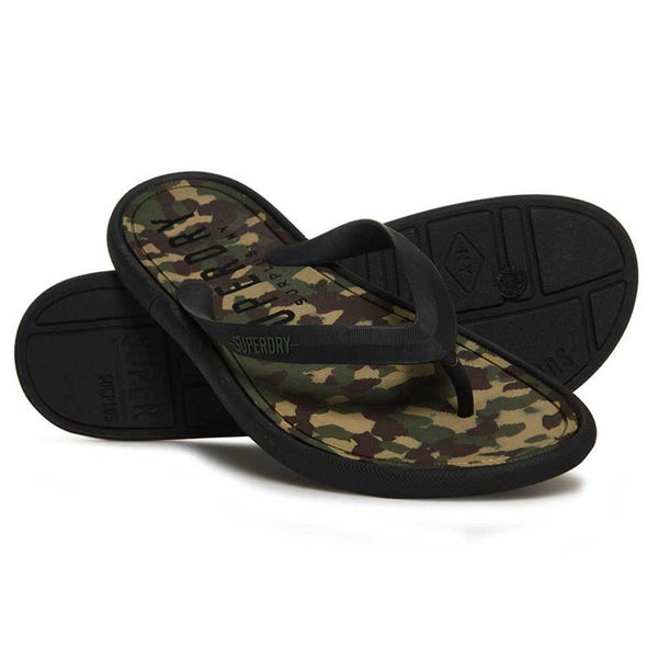 Superdry Surplus Goods Flip-Flops - Classic Camo / Black MF3004SQF2 - so-ldn