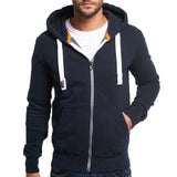 Superdry Mens Orange Label Zip up Hoodie- Ecliplse navy - so-ldn