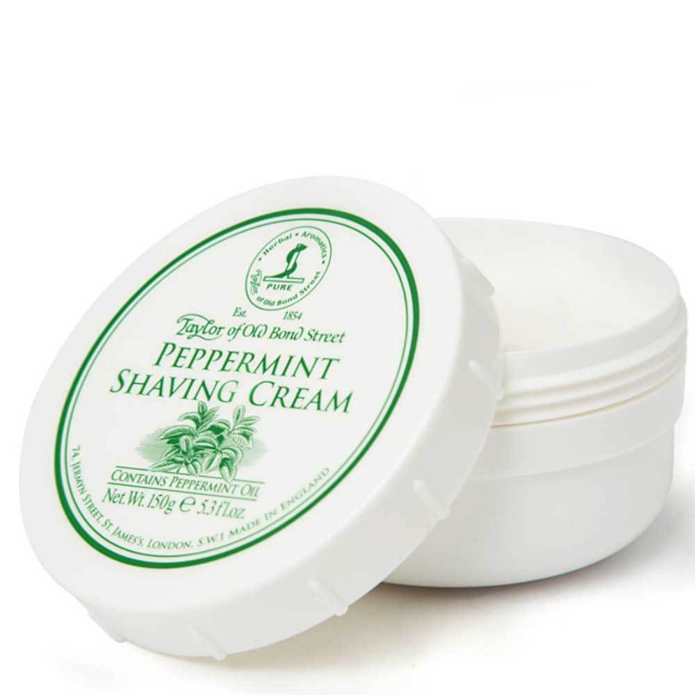 Taylor of Old Bond Street Peppermint Shaving Cream Tub - so-ldn