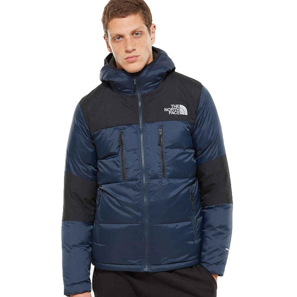 The North Face Himalayan Light Down Hooded Jacket Navy And Black