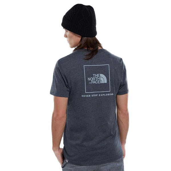 The North Face Men s Red Box T shirt Tnf Dark Grey Heather silver Reflective