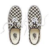 VANS Gum Block Authentic Trainers - Gum Block Checkerboard - Black White - so-ldn