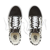 VANS Old Skool Suede Gum Block Shoes - Checkerboard - so-ldn