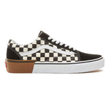 VANS Old Skool Suede Gum Block Shoes - Checkerboard - so-ldn