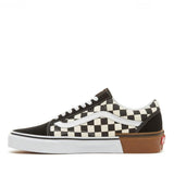 VANS Old Skool Suede Gum Block Shoes - Checkerboard - so-ldn