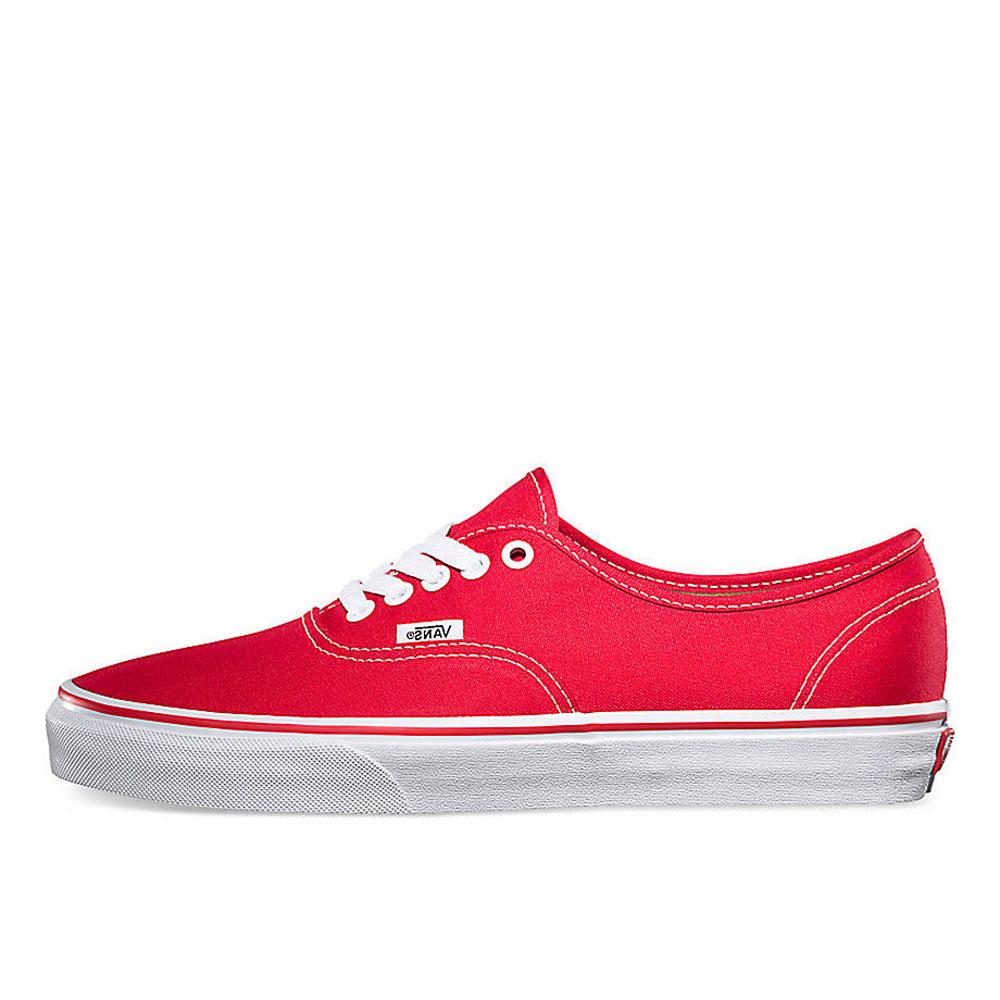 Vans Red Authentic Canvas Trainers - VN0A3-EE3RED - so-ldn