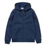 Carhartt WIP Men's Hooded Chase Jacket - Navy/Gold - so-ldn